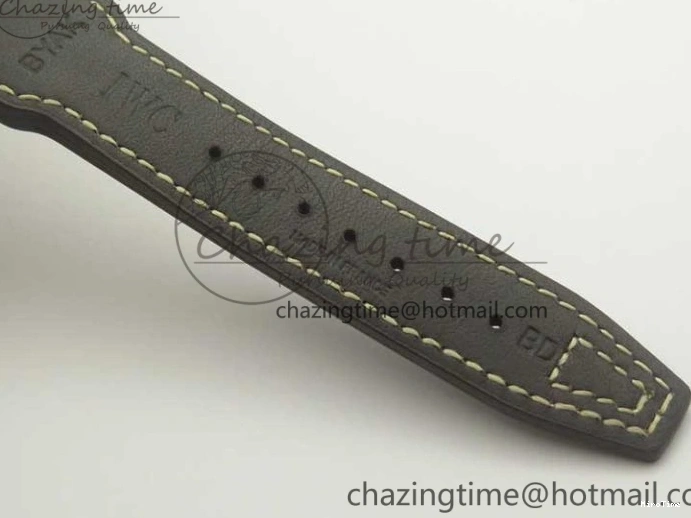 MIROTIME 0405 Big Pilot IW501005 Real Bronze ZF 1:1 Best Edition Black Dial on Brown Leather Strap A Sleek 7192